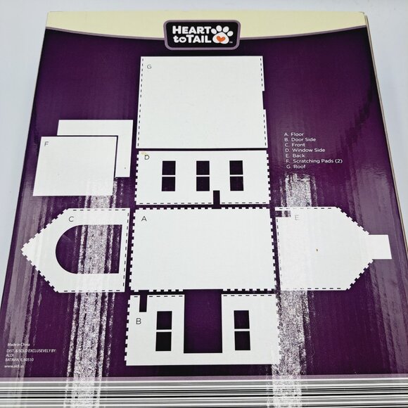 Bait Shop Cat or Small Animal Playhouse with Cardboard Scratching Board - Picture 6 of 6